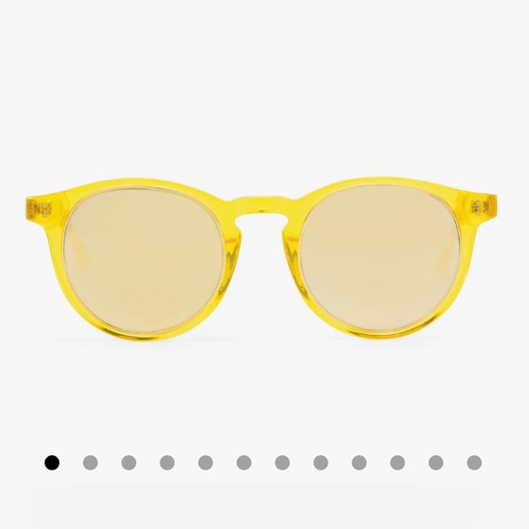 Diff Eyewear Accessories Golden Mirrored Sunglasses C3po By Diff